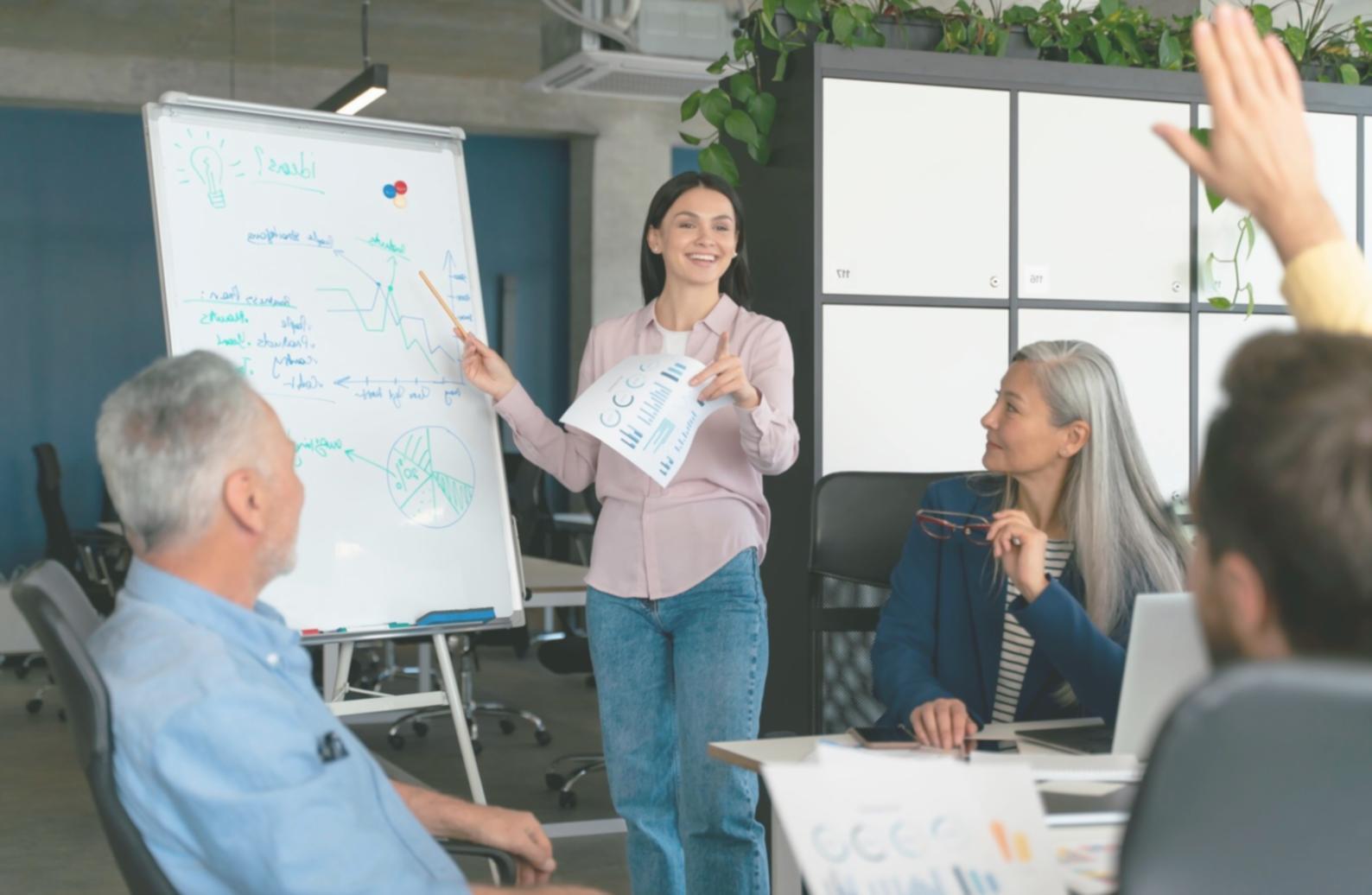Salle de formation professionnelle pour futurs franchisés